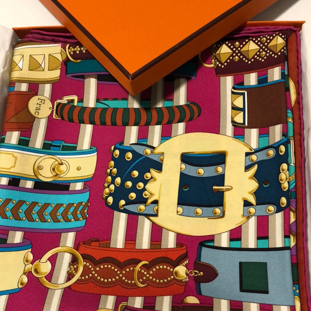 Hermes silk scarf